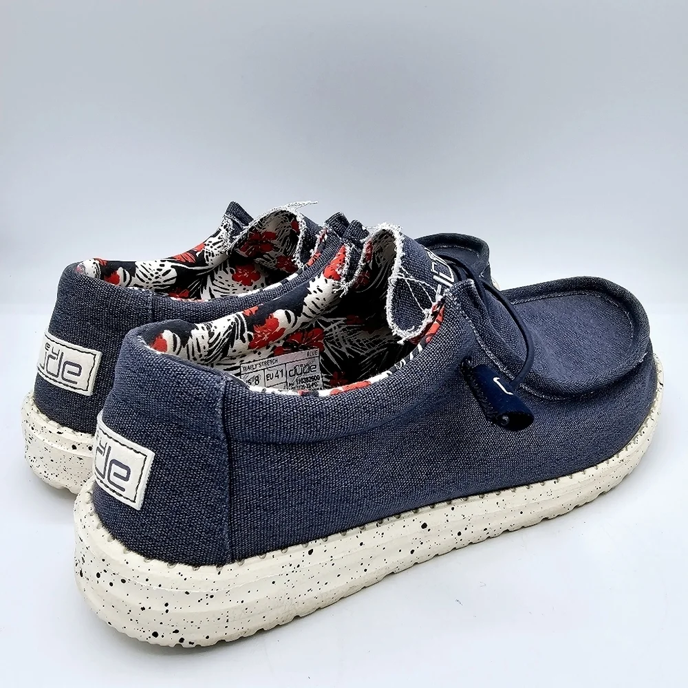 Hey Dude Wally Stretch Sox Blue Loafer Shoes